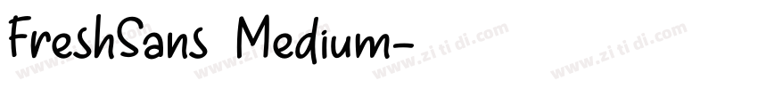 FreshSans Medium字体转换